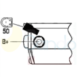 6040193 PLUG DENSO Type 12V 2kW 9/10T CW 