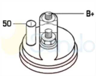 6033104 PLUG MITSUBA Type 12V 1kW 9T CW 