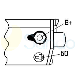 6040434 PLUG DENSO Type 12V 4,80kW 10T CW 