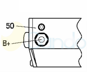6040573 PLUG DENSO Type 12V 1,40kW 10T CW 