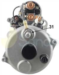 6010726 BACK BOSCH Type 24V 6kW 12T CW 